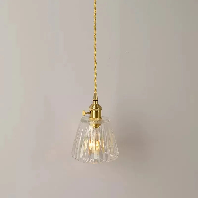 Retro Rope Glass Shade Wall Sconce