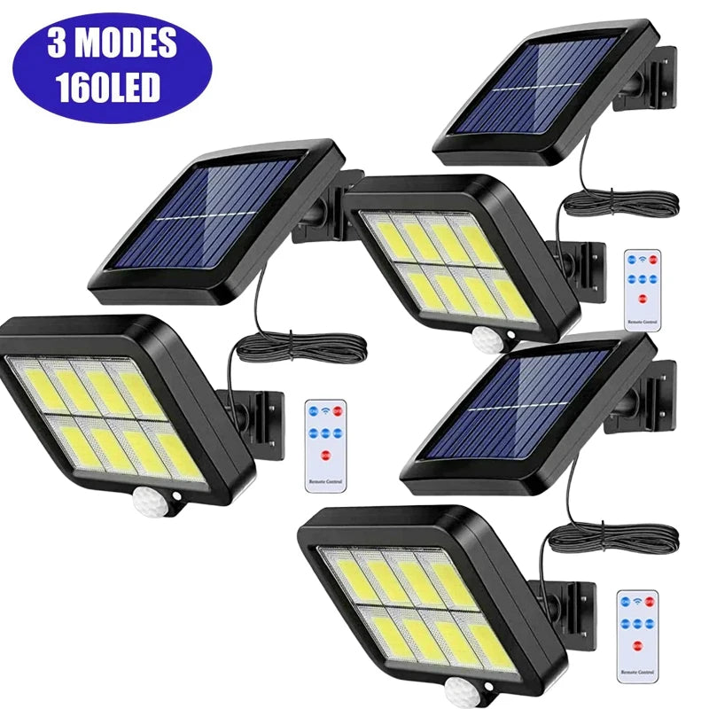 Solar Split Panel Motion Wall Light