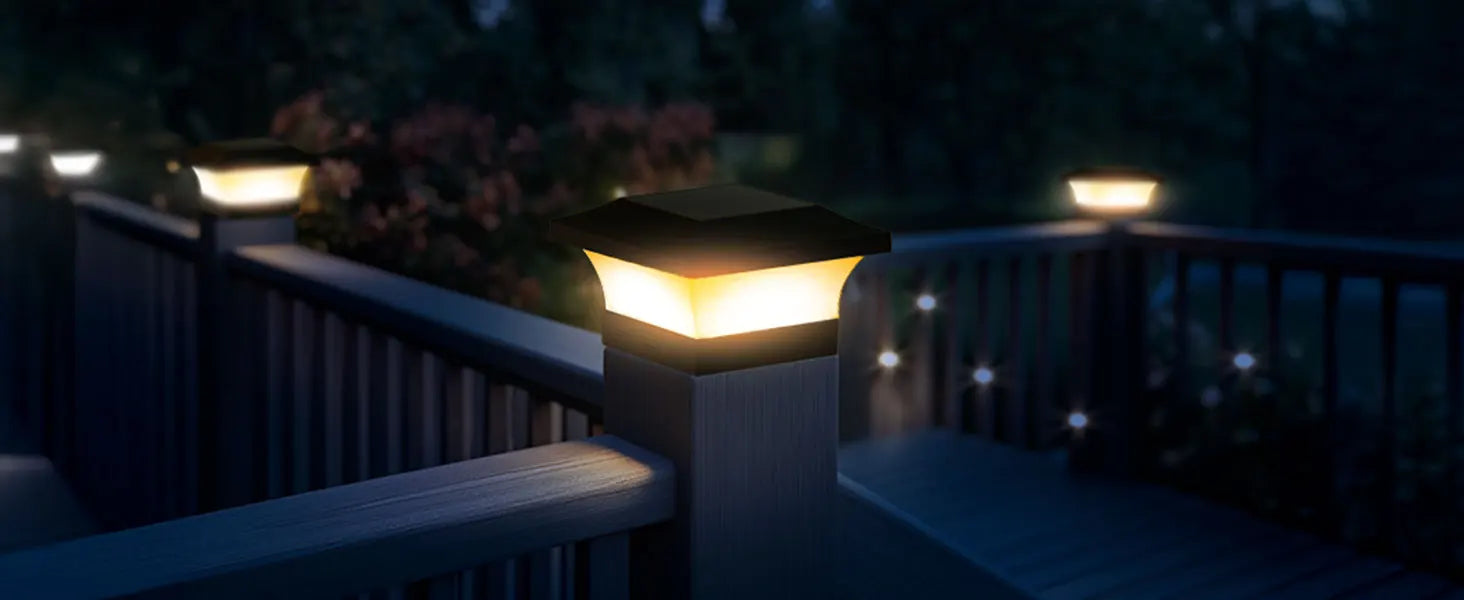 Color Changing Solar Post Cap Light