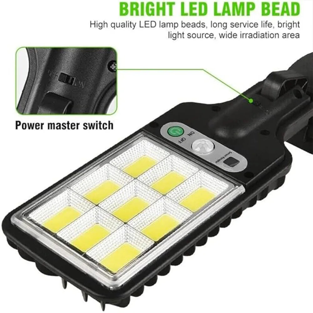 108 LED Solar Motion Wall Light