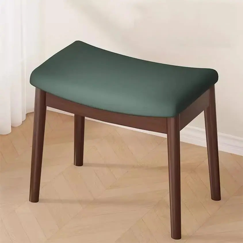 Saddle Cushion Vanity Stool with Storage
