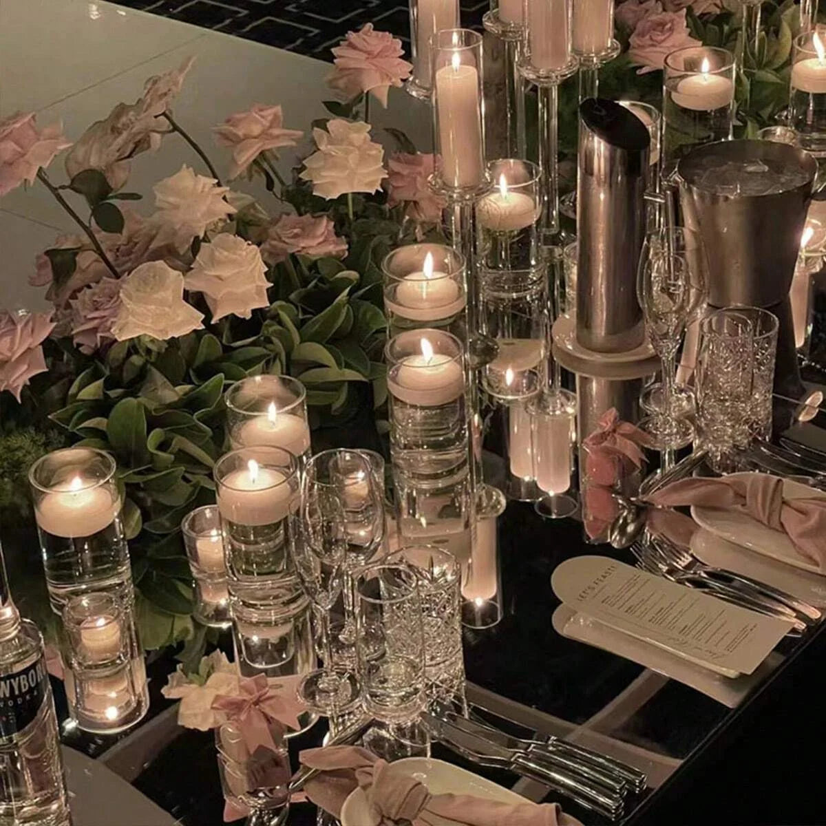 Cylinder Glass Candle Holder