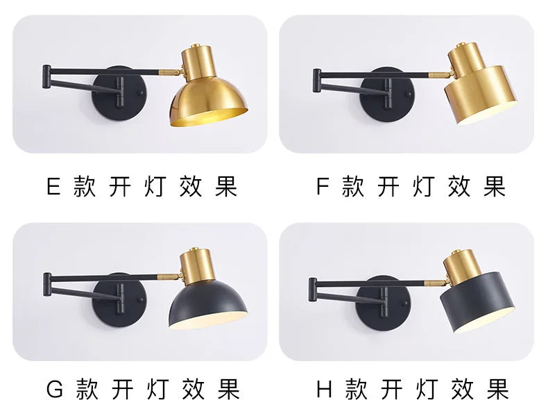 Long Arm Adjustable Wall Sconce