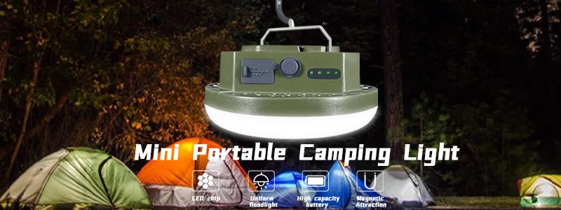 9900mAh Rechargeable Powerful Light Camping Lantern with Magnet Strong