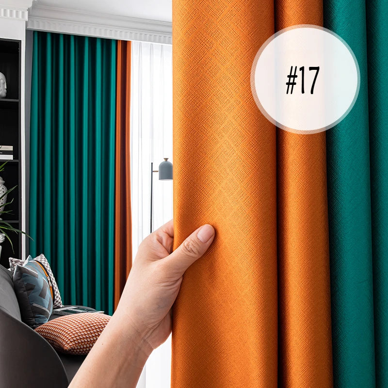 Modern Thermal Insulated Noise Reducing 100% Blackout Curtains