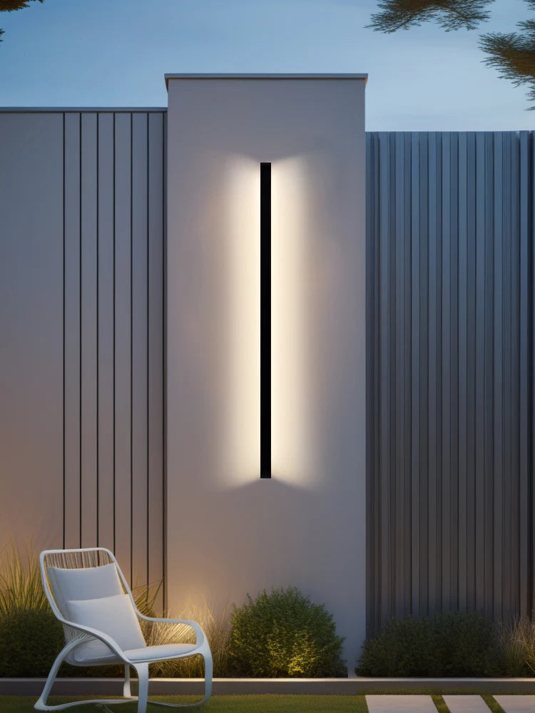 Nordic Long Outdoor LED Wall Lamp