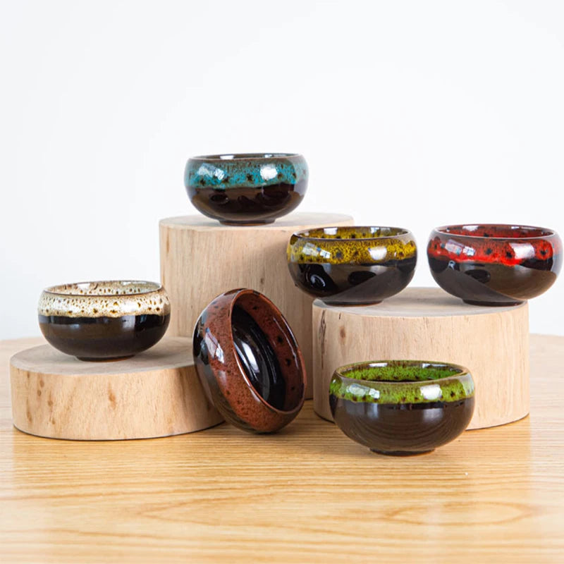 Mini Ceramic Bonsai Pots Set of 6
