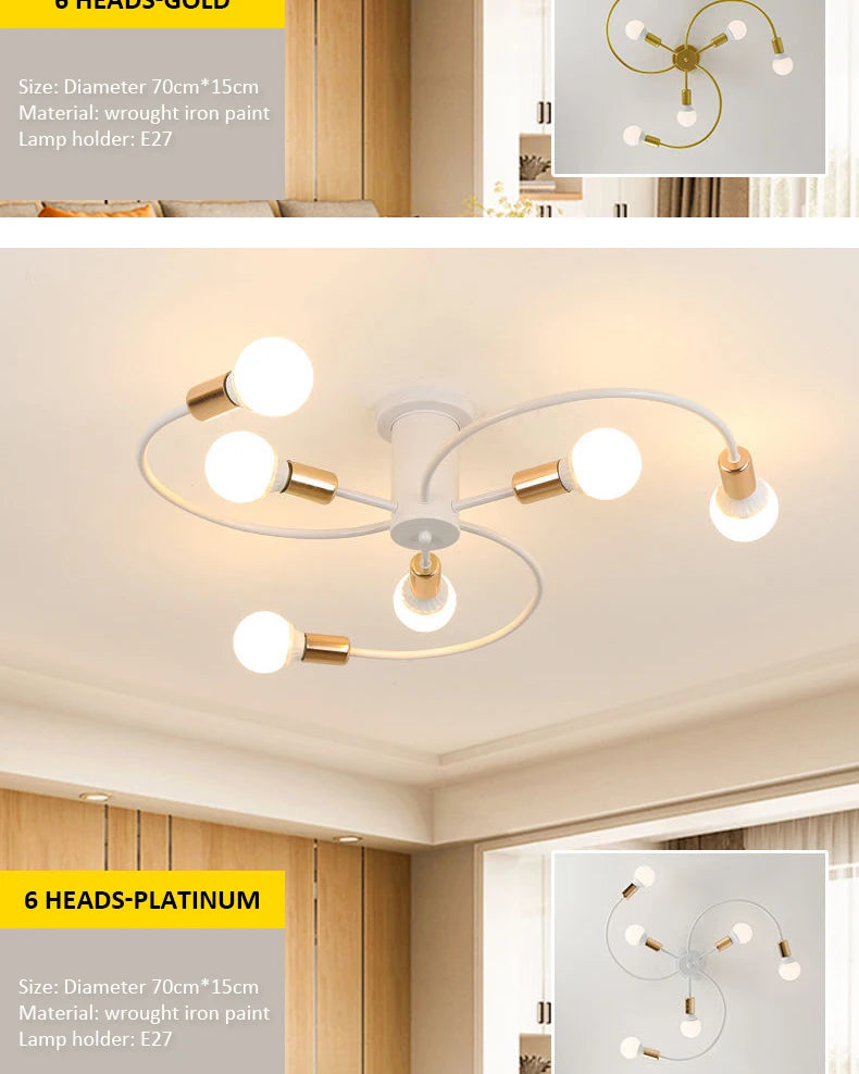 Modern Iron Ceiling Chandelier