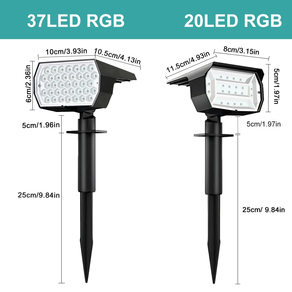 RGB Solar Landscape Spotlight