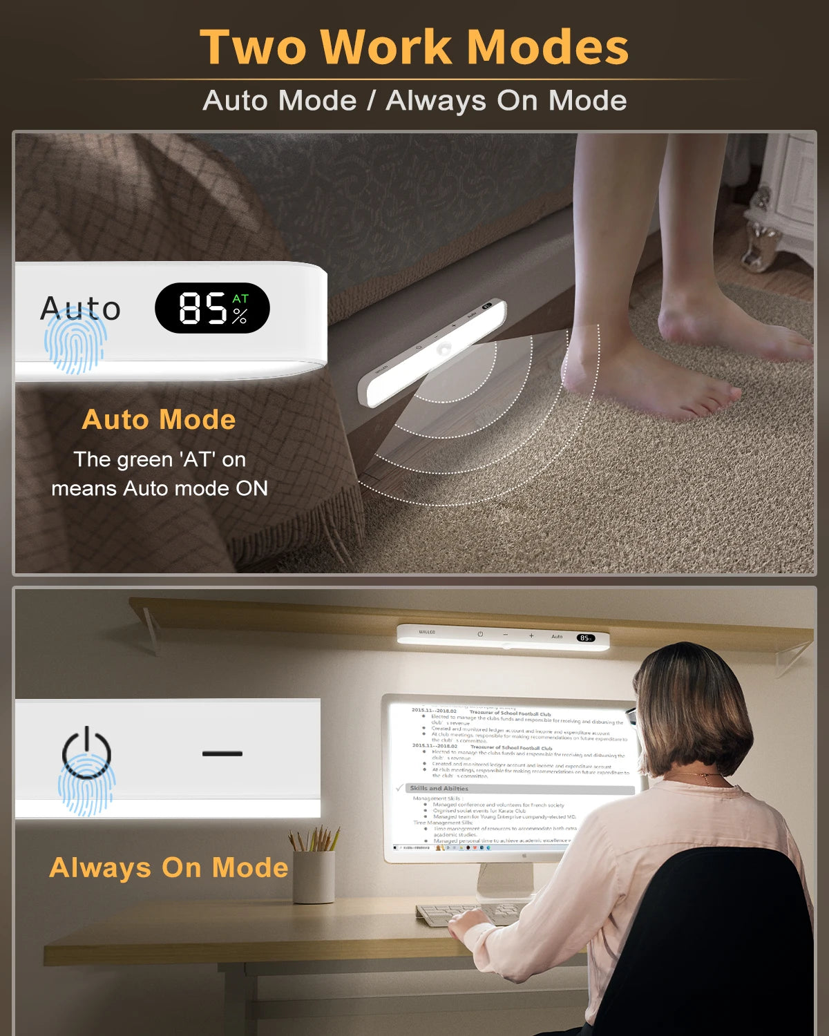 Rechargeable Under Cabinet Light Bar