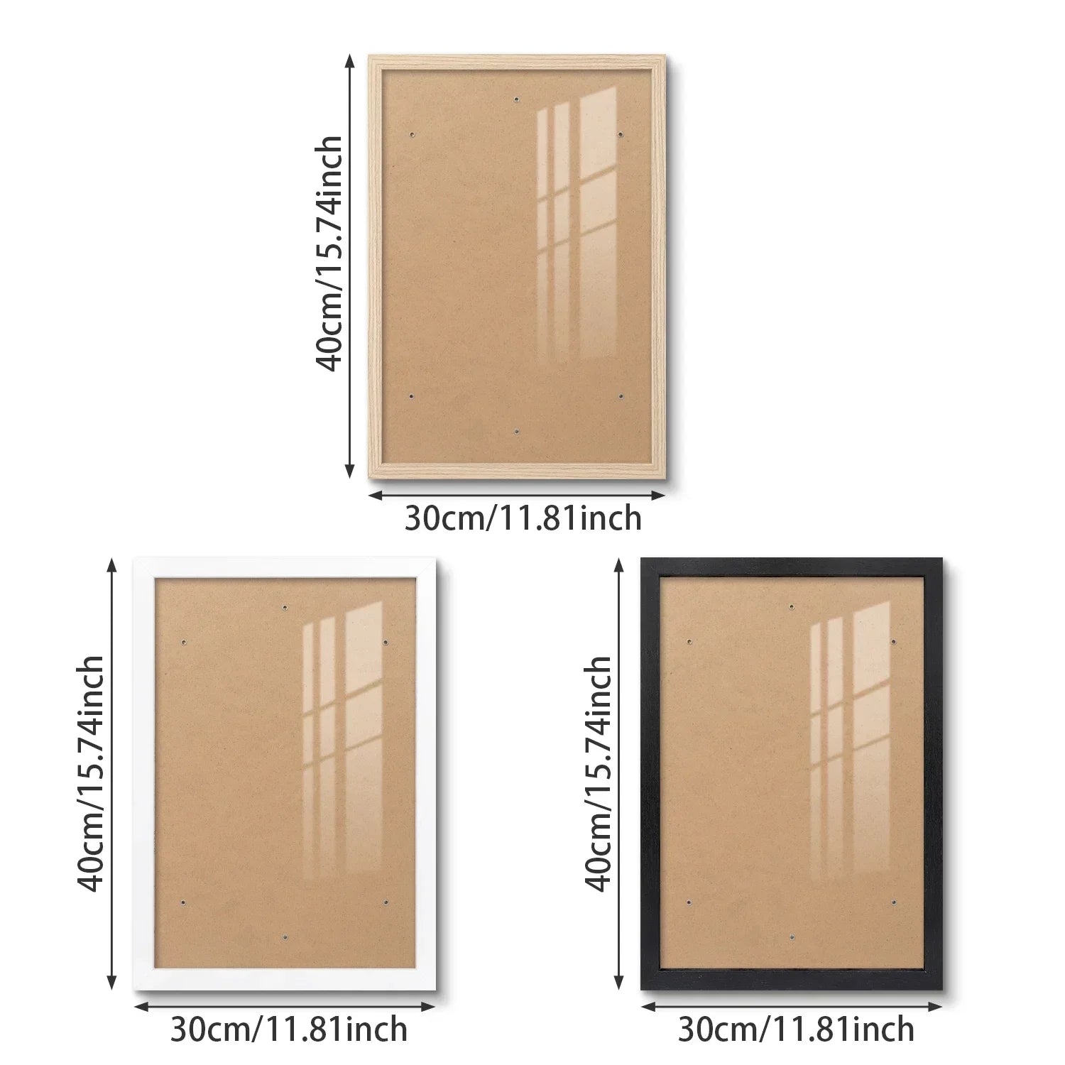 Black and White Wooden Photo Frame