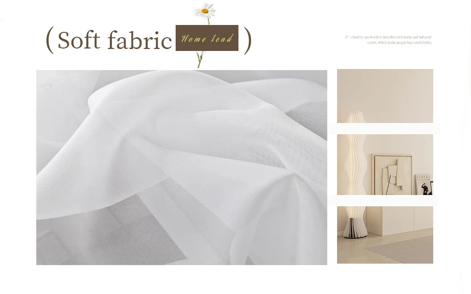 Solid White Sheer Curtains