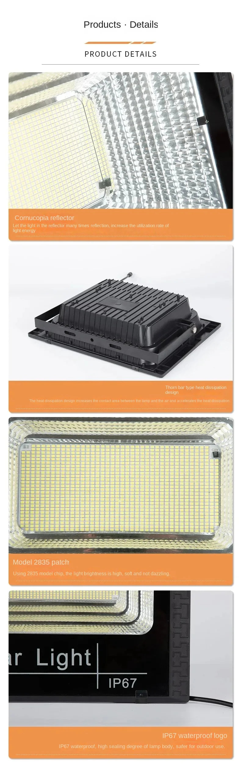 Solar Flood Light with Remote