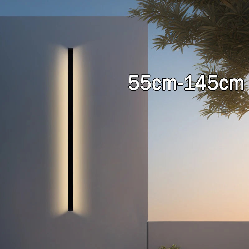 Aluminium Strip Outdoor Wall Lamp