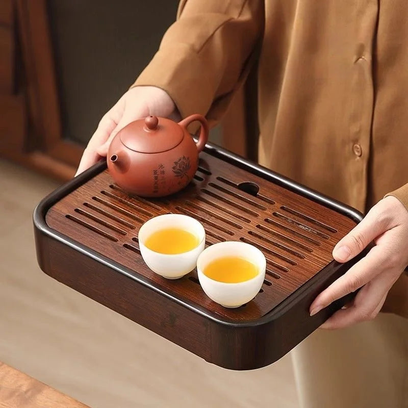 Bamboo Draining Tea Tray