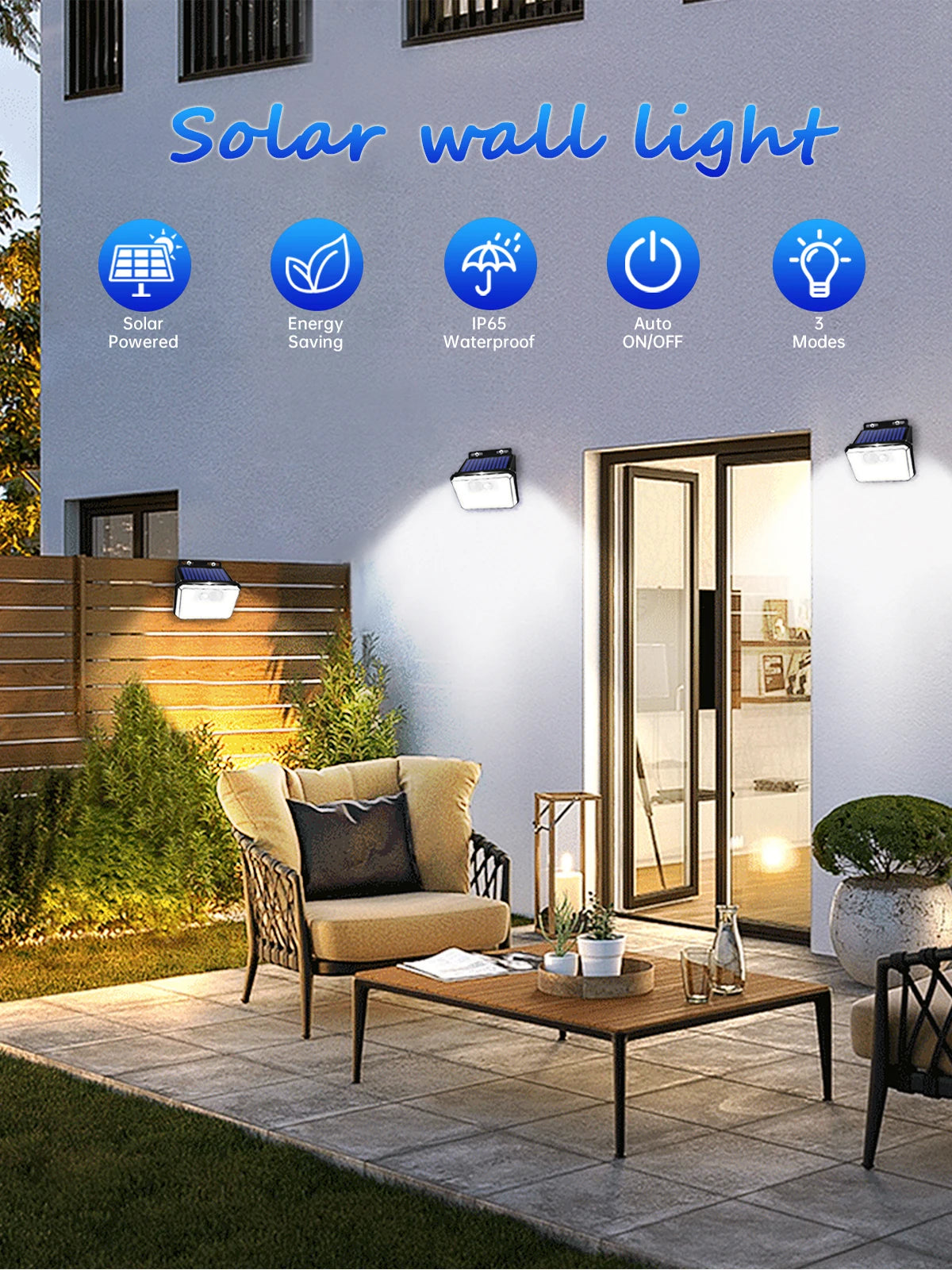 Solar Motion Sensor Wall Light