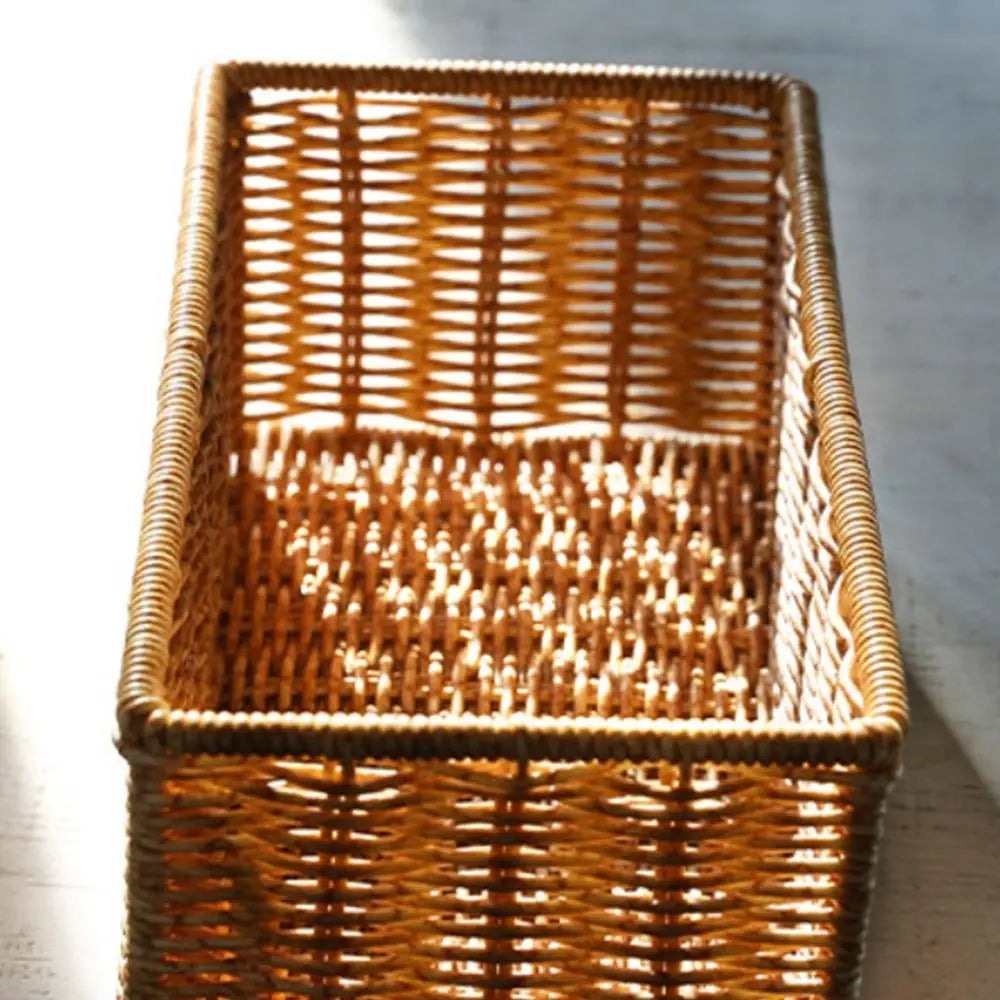 Woven Rectangular Storage Basket
