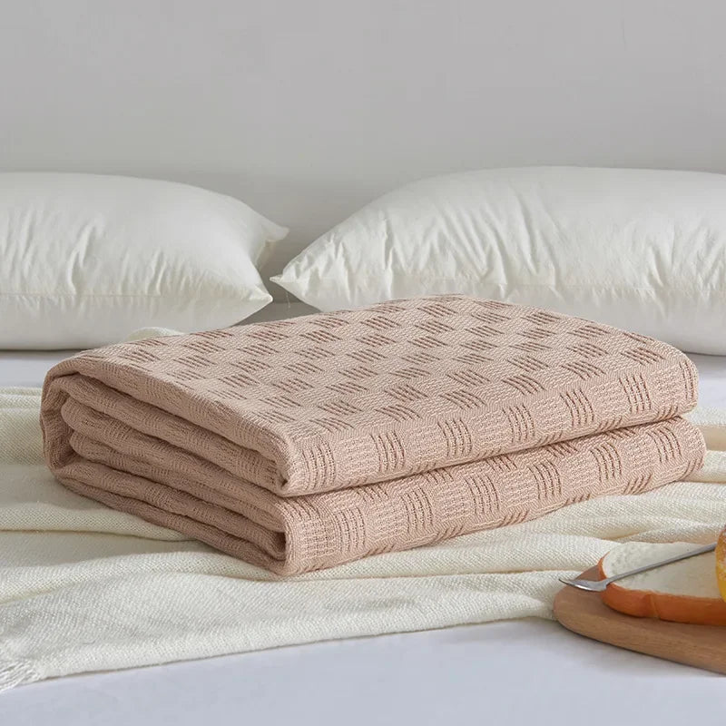 Cotton Gauze Knit Blanket