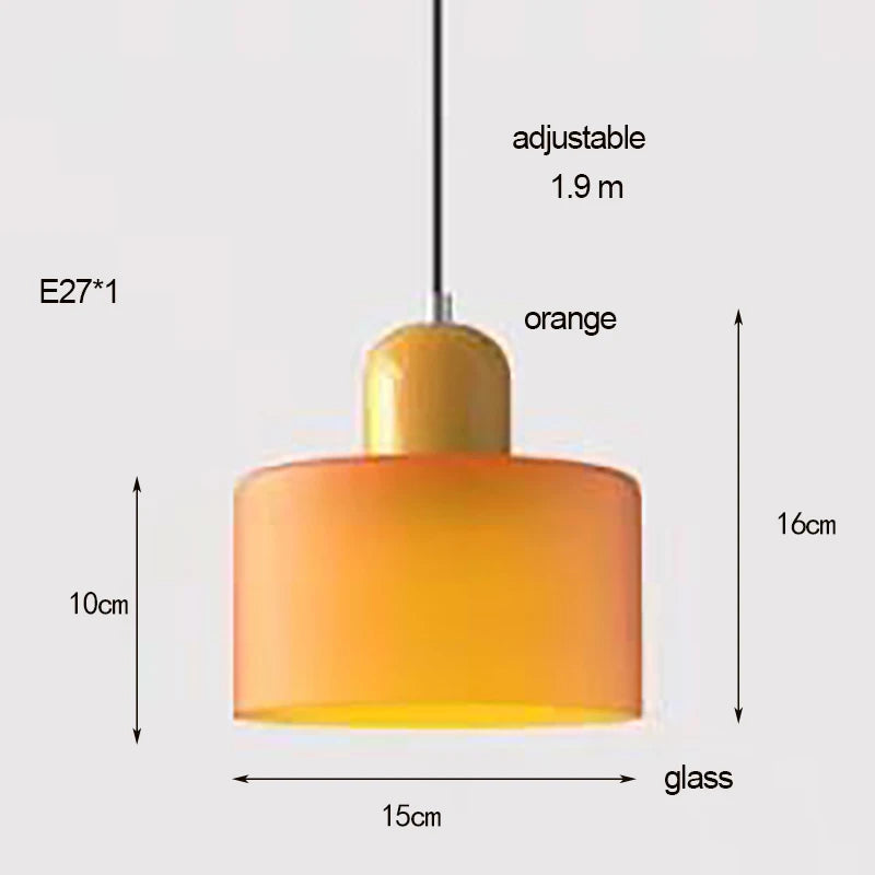 Two Tone Glass Pendant Light