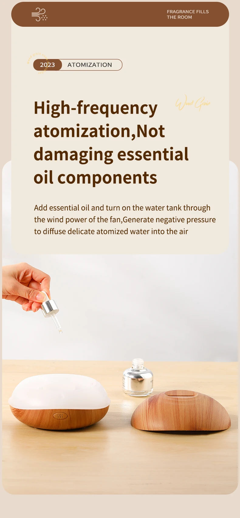 Aroma Humidifier flame Can Add Essential Oil Small AromaRelax Machine
