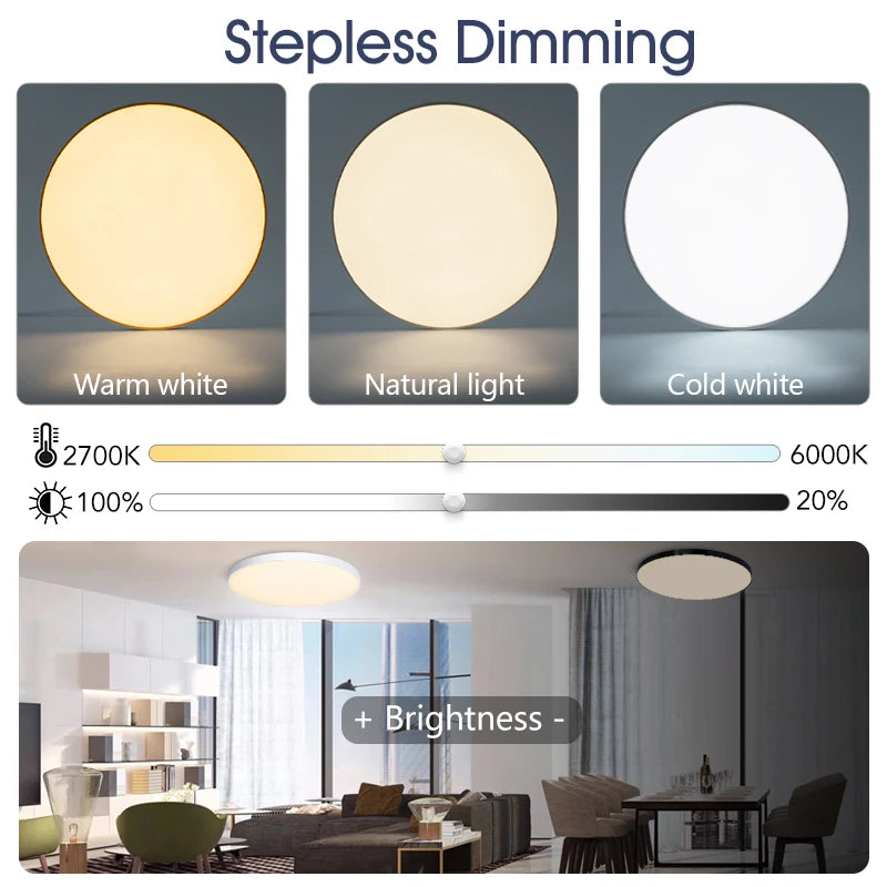 Smart Dimmable RGB LED Ceiling Light