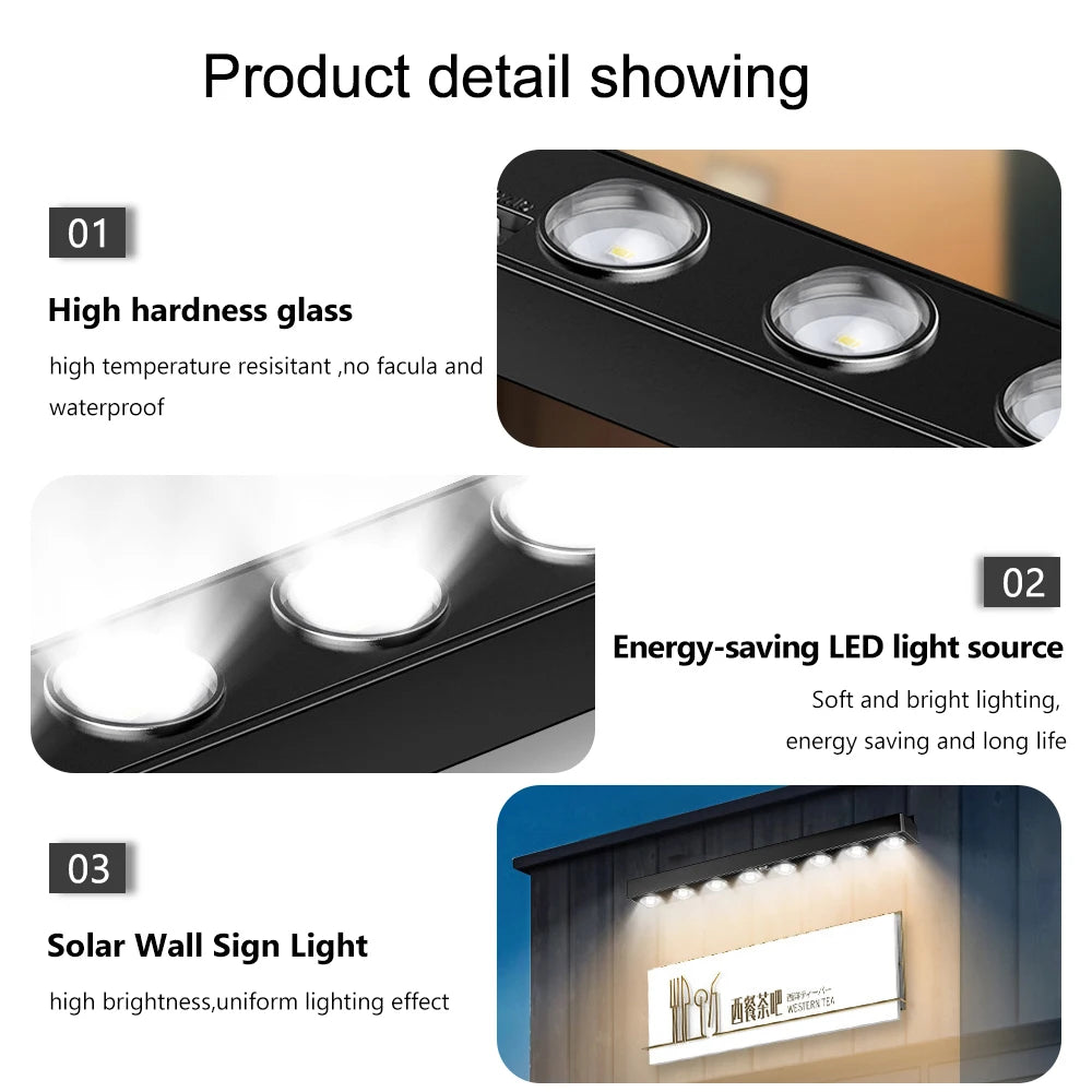 Solar Powered LED Fence Lights
