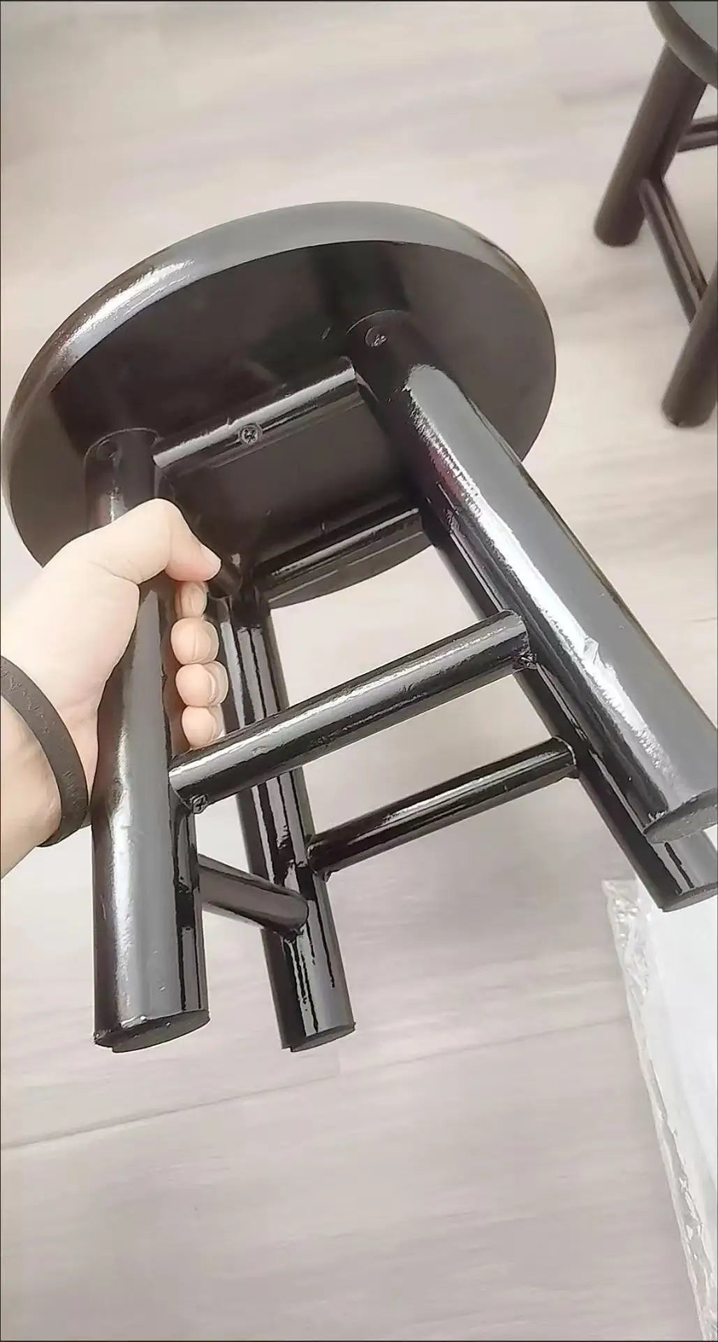 Solid Wood Round Stool