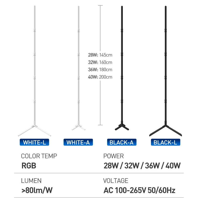Smart APP RGB Corner Lamp 180cm