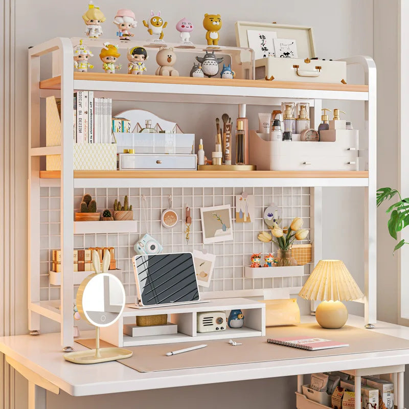 Grid Bookshelf Desktop Storage Rack