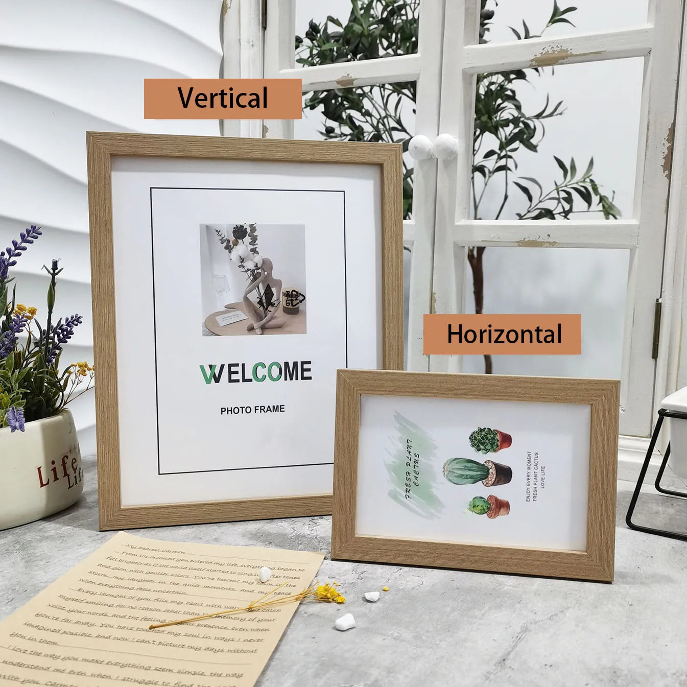 Wood Photo Frame Set of 4