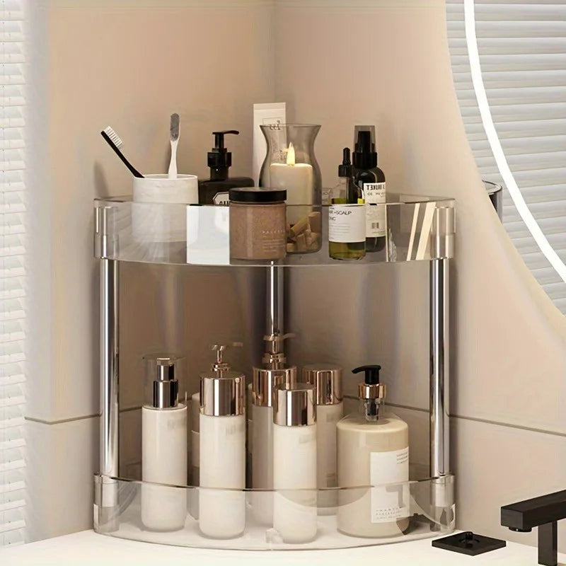 Clear Multi Tier Bathroom Rack