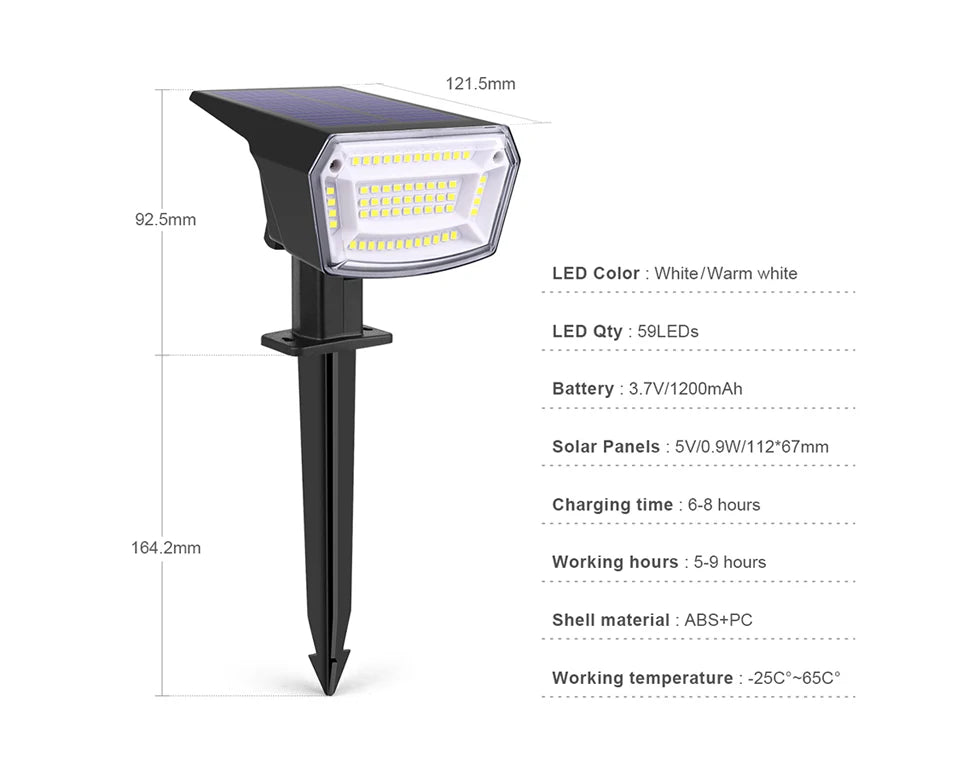 Solar LED Floodlight Spotlight