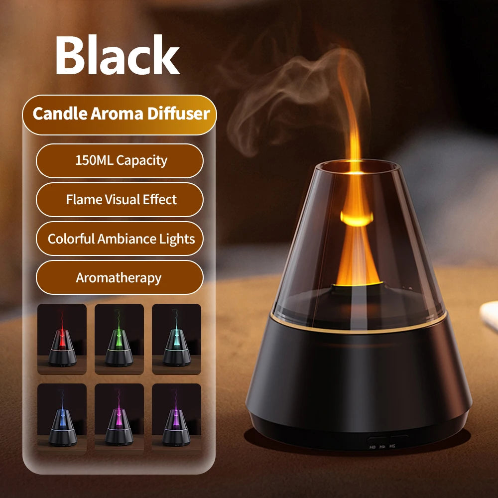 New Air Humidifier Home Colorful Lamp Usb Charge Essential Oil Spray