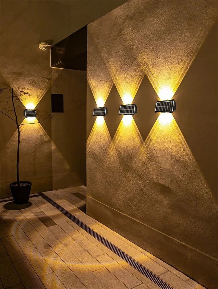 Up & Down Solar Wall Light