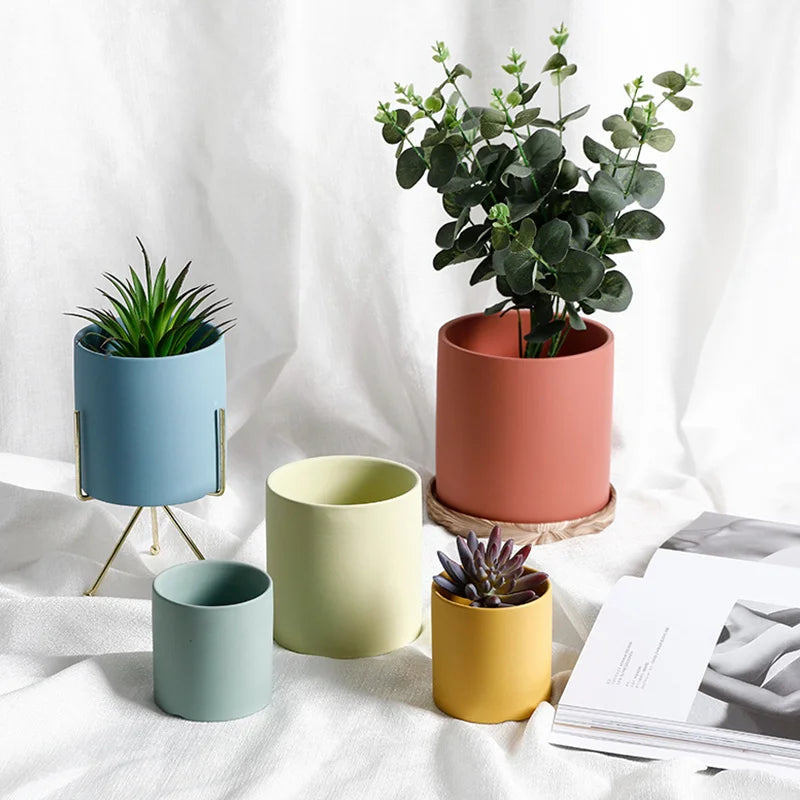 Nordic Style Ceramic Succulent Flower Pot Decorative Vase