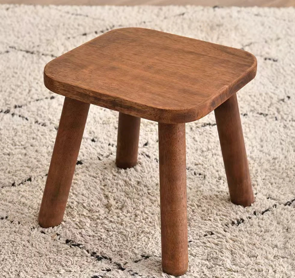 Stackable Solid Wood Stool