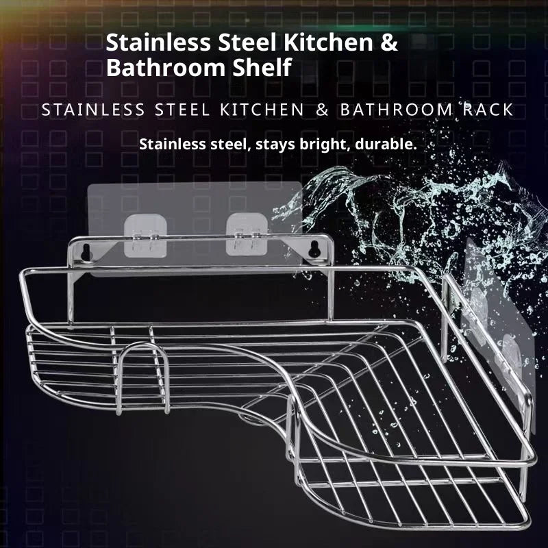 Stainless Steel Corner Shower Shelf