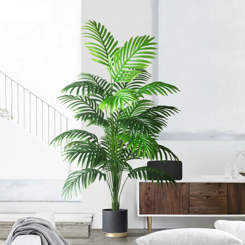 90-120cm Large Artificial Palm Tree Tropical Fake Plants Green