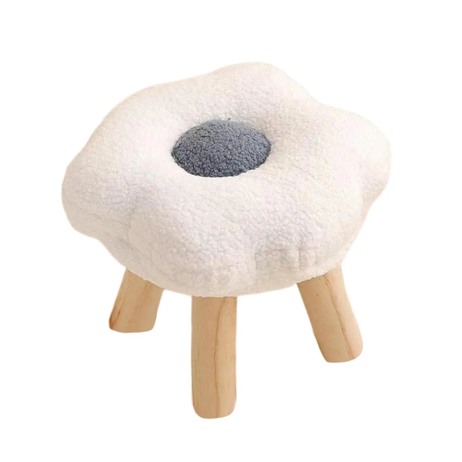 Wooden Small Foot Stool, Non Slip Footrest