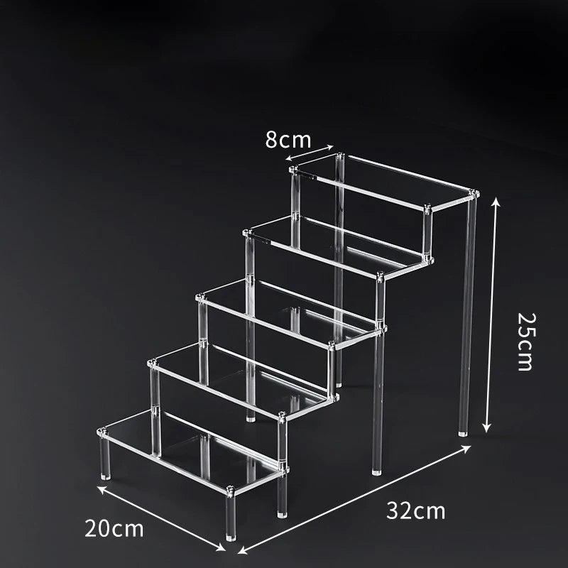 Tiered Acrylic Display Riser Shelf
