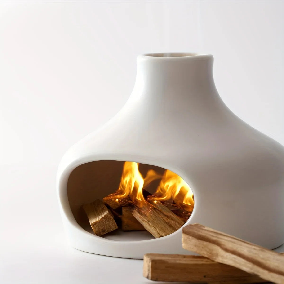 Ceramic Palo Santo and Sage Burner with Chimney