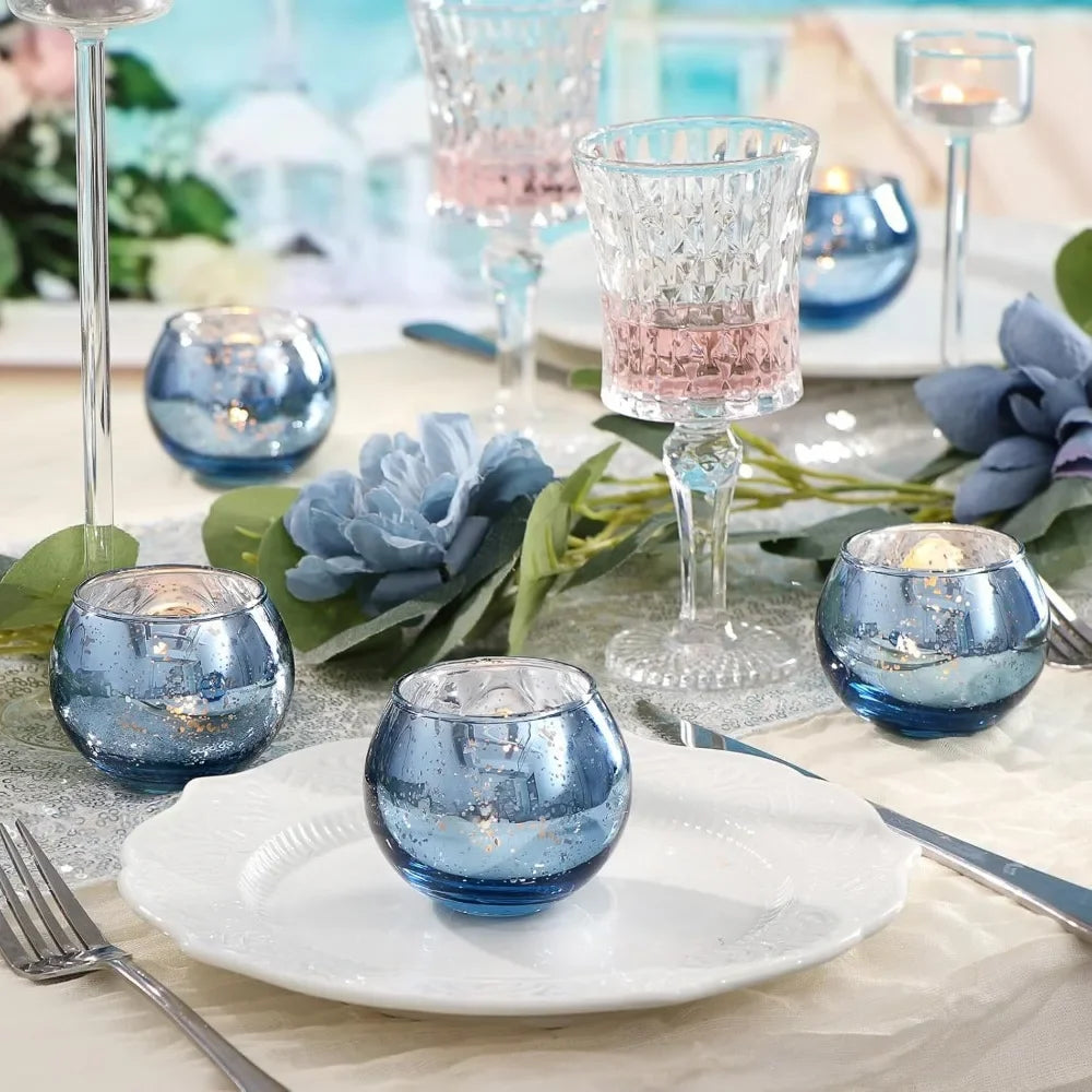 Mercury Glass Votive Candle Holders