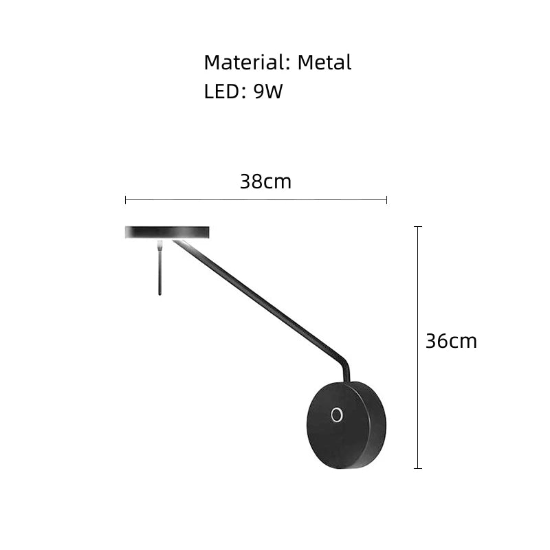 Long Arm Swing Wall Lamp