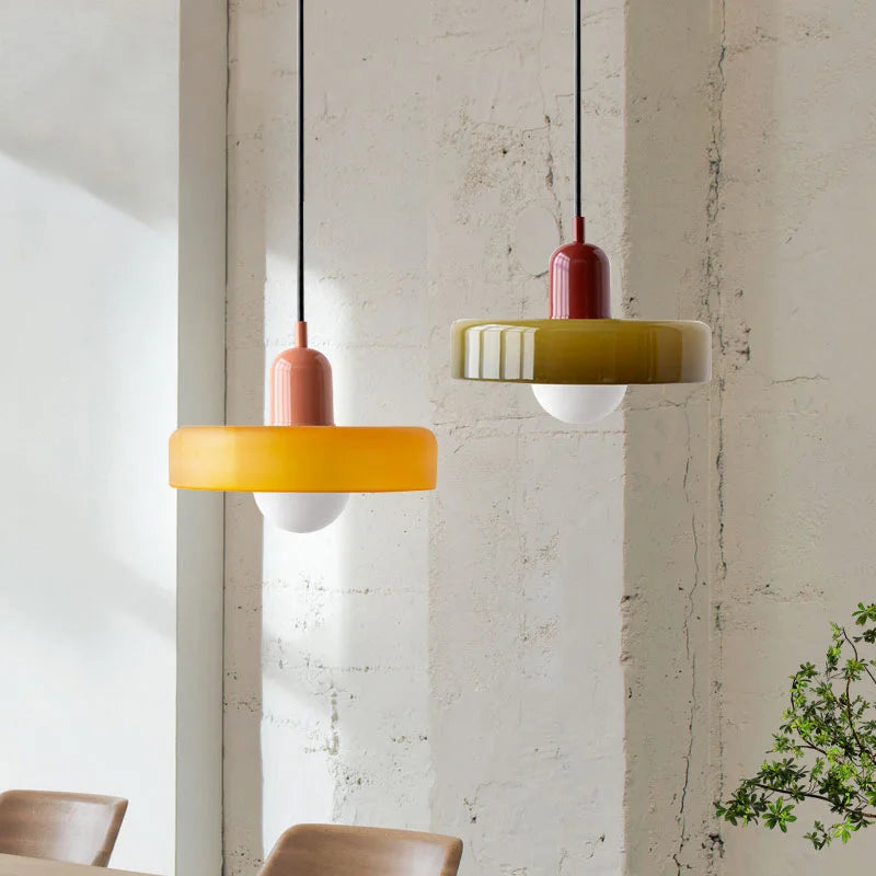 Nordic Glass Bauhaus Dining Room Chandelier Living Room Bedroom Bar