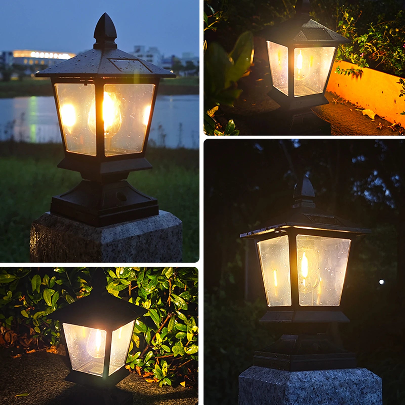 Solar Garden Light Garden Villa Pillar Light Fence Outdoor Waterproof