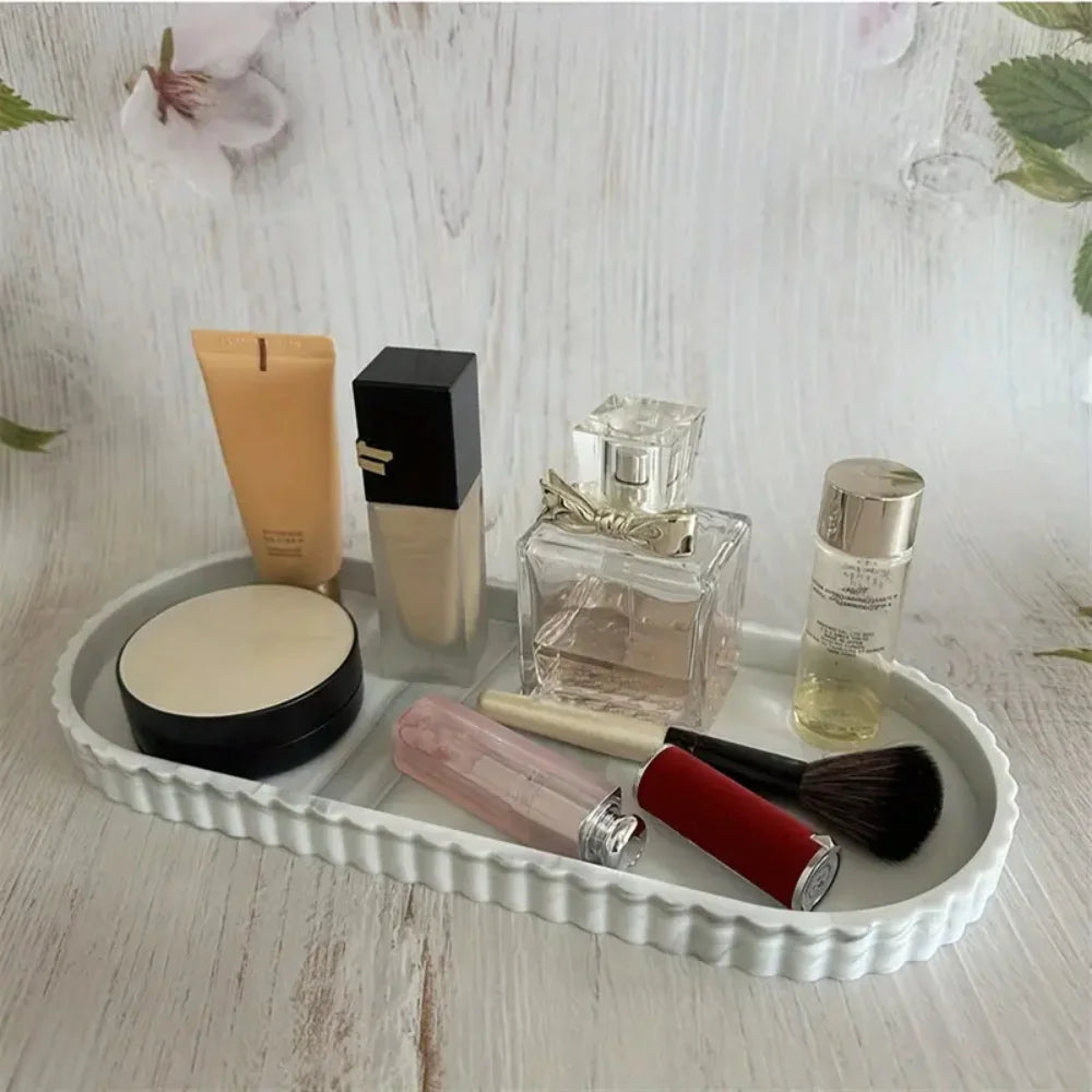 Silicone Oval Vanity Tray