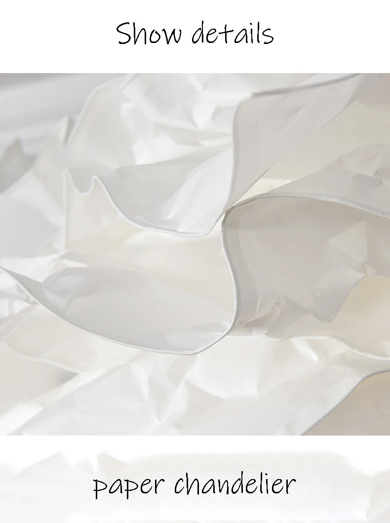 White Paper Cloud Pendant Light