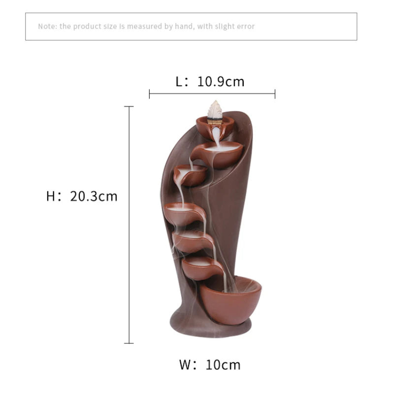 Handmade Torch Waterfall Incense Burner