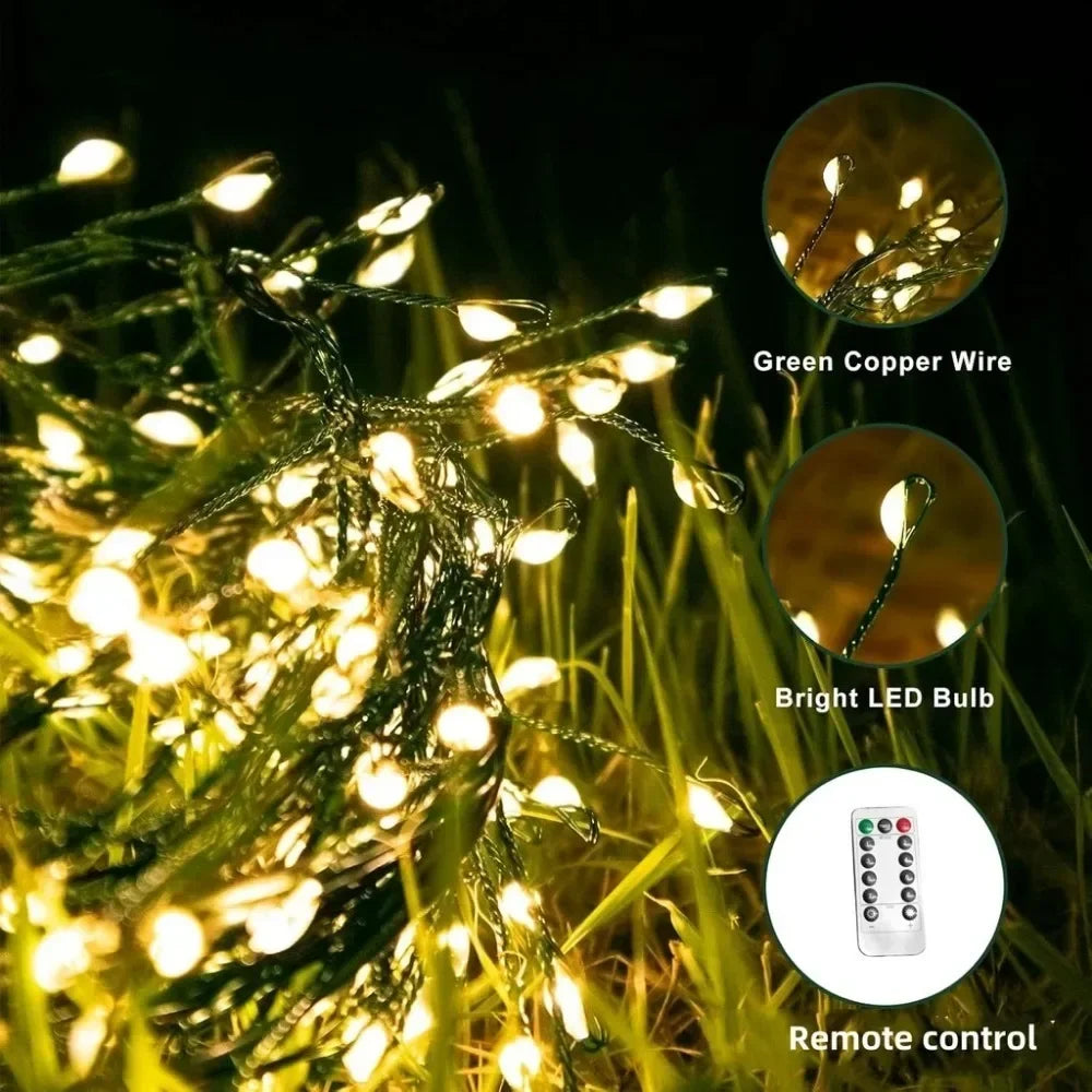 Cluster Firecracker Fairy String Lights