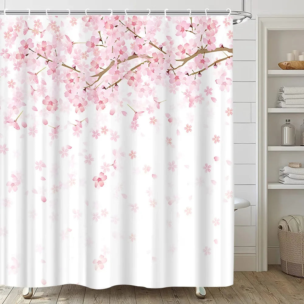Japanese Sakura Shower Curtain